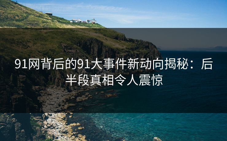 91网背后的91大事件新动向揭秘：后半段真相令人震惊